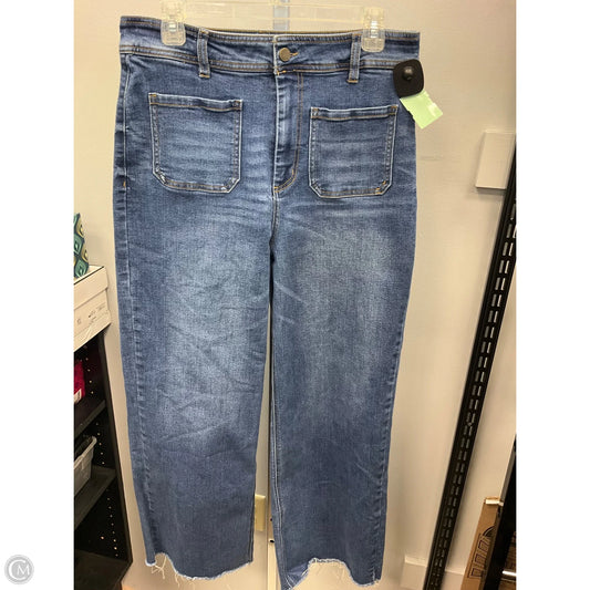 Jeans Wide Leg By Oat In Blue Denim, Size: 12