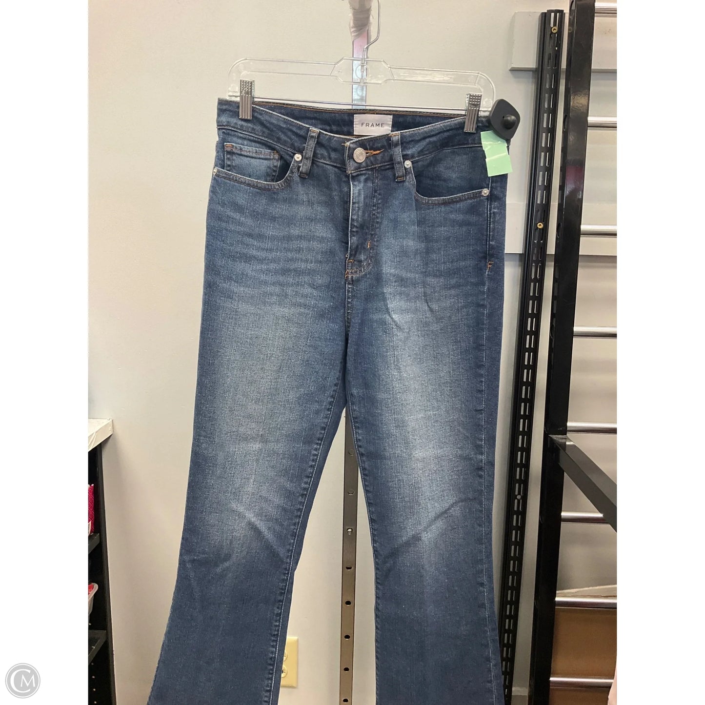 Jeans Boot Cut By Frame In Blue Denim, Size: 8