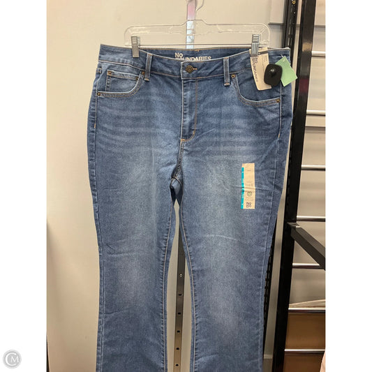 Jeans Boot Cut By No Boundaries In Blue Denim, Size: 18