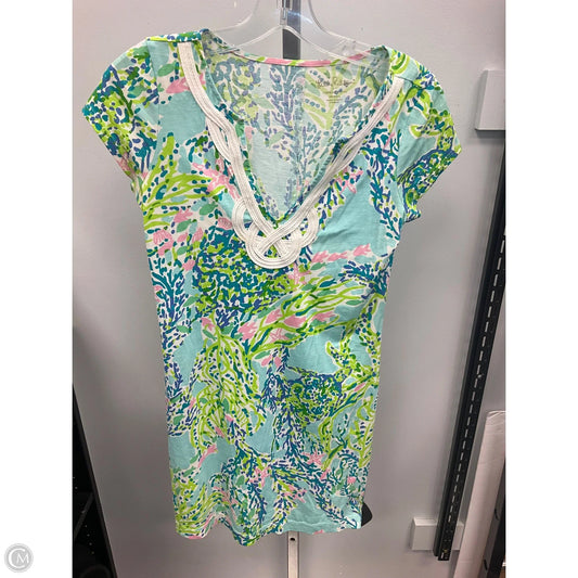Dress Designer By Lilly Pulitzer In Blue & Green, Size: Xs