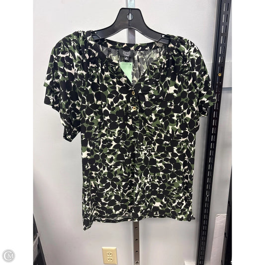 Top Short Sleeve By Jones New York In Multi-colored, Size: S