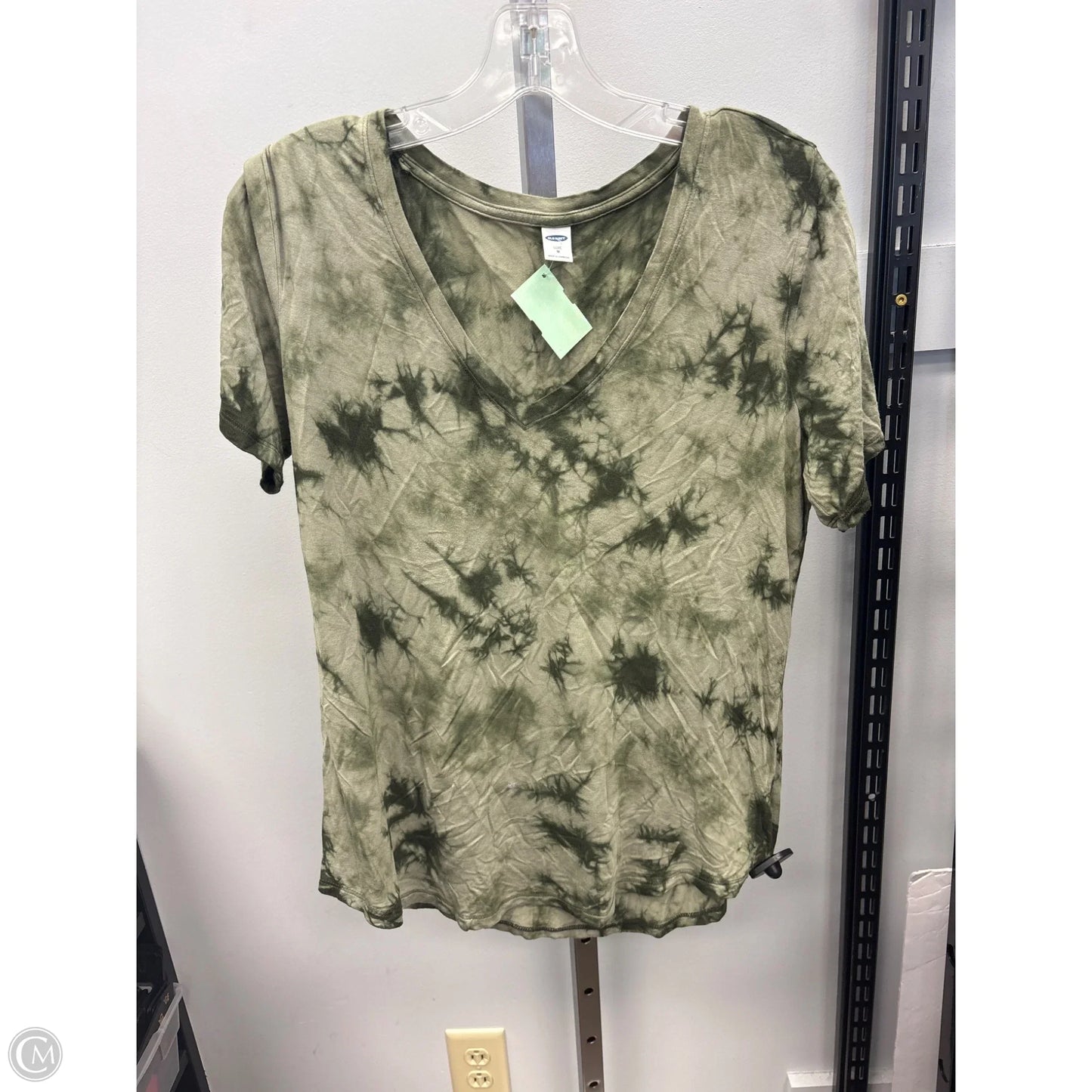 Top Short Sleeve Basic By Old Navy In Tie Dye Print, Size: M