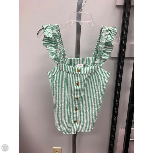 Top Sleeveless By J. Crew In Striped Pattern, Size: S