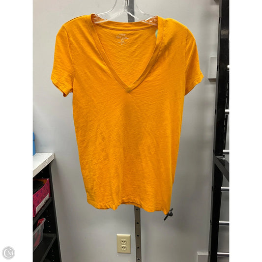 Top Short Sleeve Basic By J. Crew In Gold, Size: S