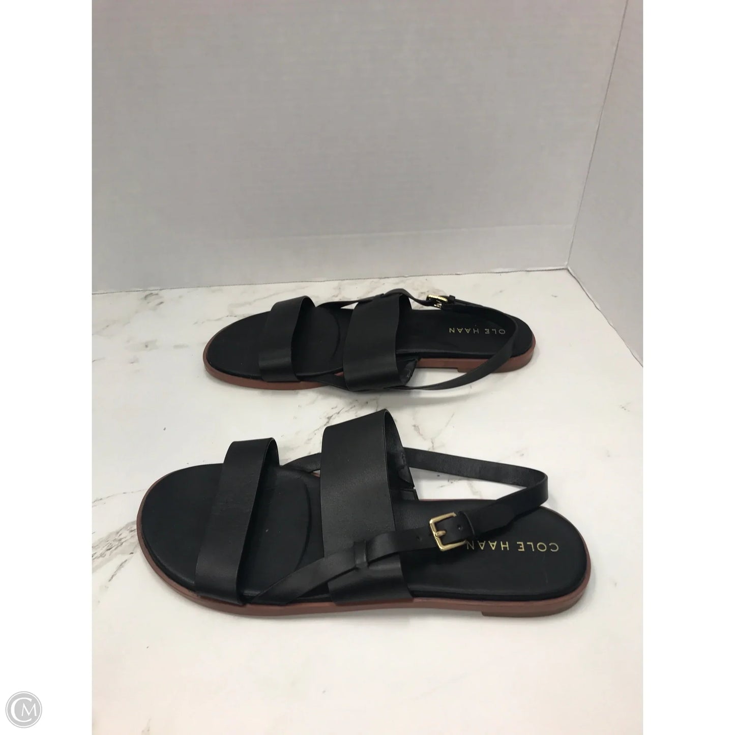 Sandals Flats By Cole-haan In Black, Size: 8.5
