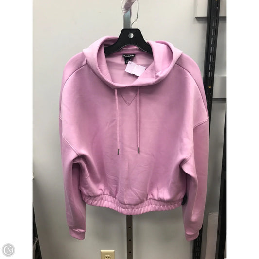 Sweatshirt Hoodie By Scoop In Pink, Size: M