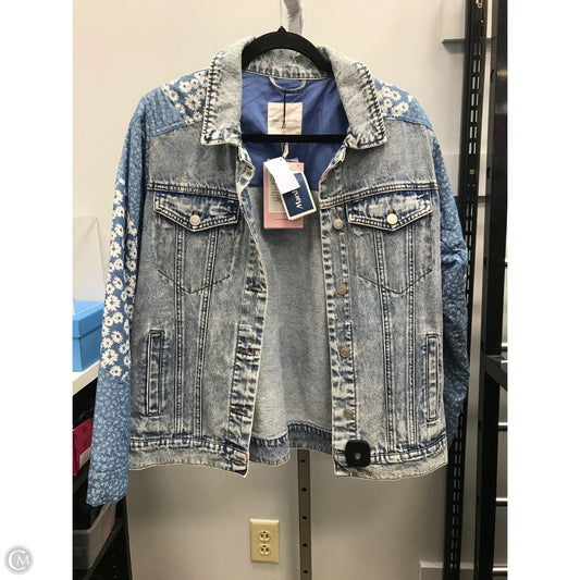 Jacket Denim By Avec Les Filles In Blue Denim, Size: M