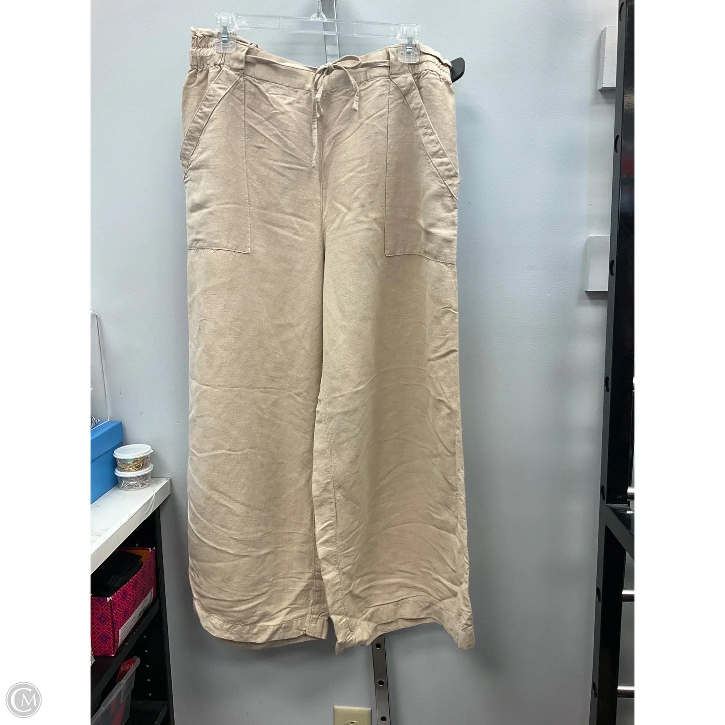 Pants Wide Leg By Loft In Cream, Size: L