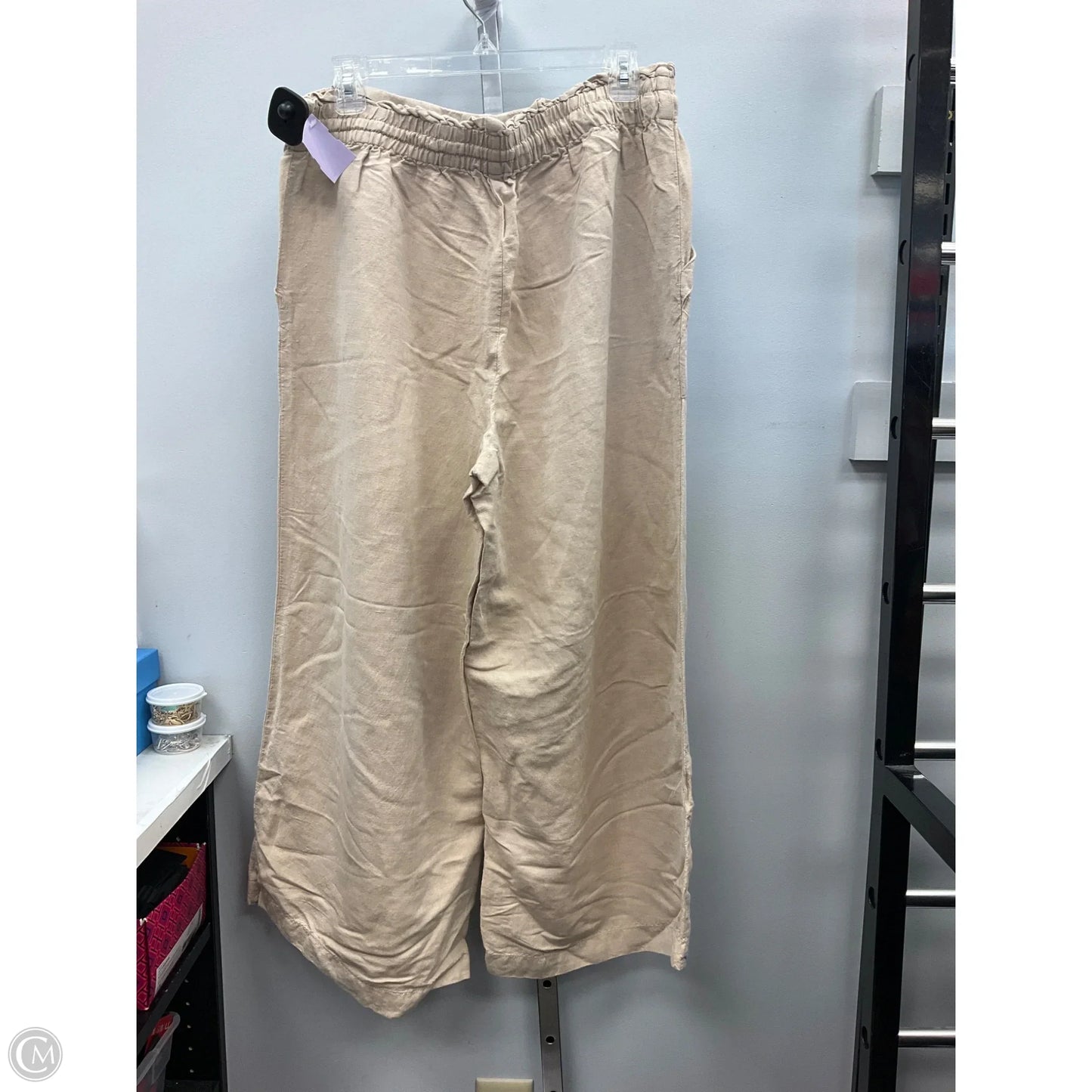 Pants Wide Leg By Loft In Cream, Size: L