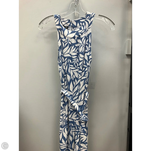 Dress Casual Midi By Talbots In Blue & White, Size: Sp