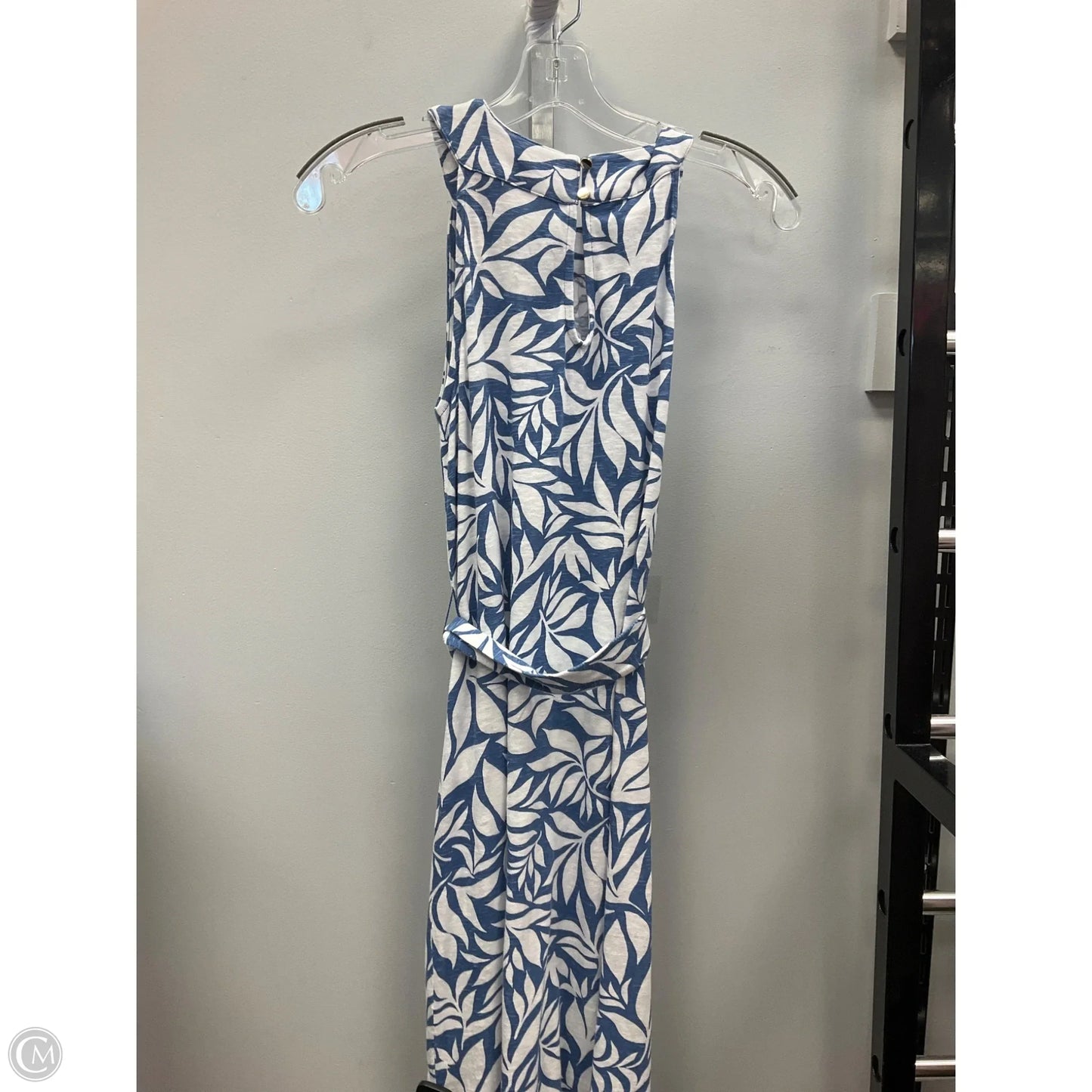 Dress Casual Midi By Talbots In Blue & White, Size: Sp