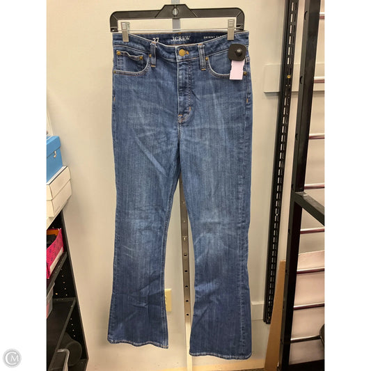 Jeans Flared By J. Crew In Blue Denim, Size: 4