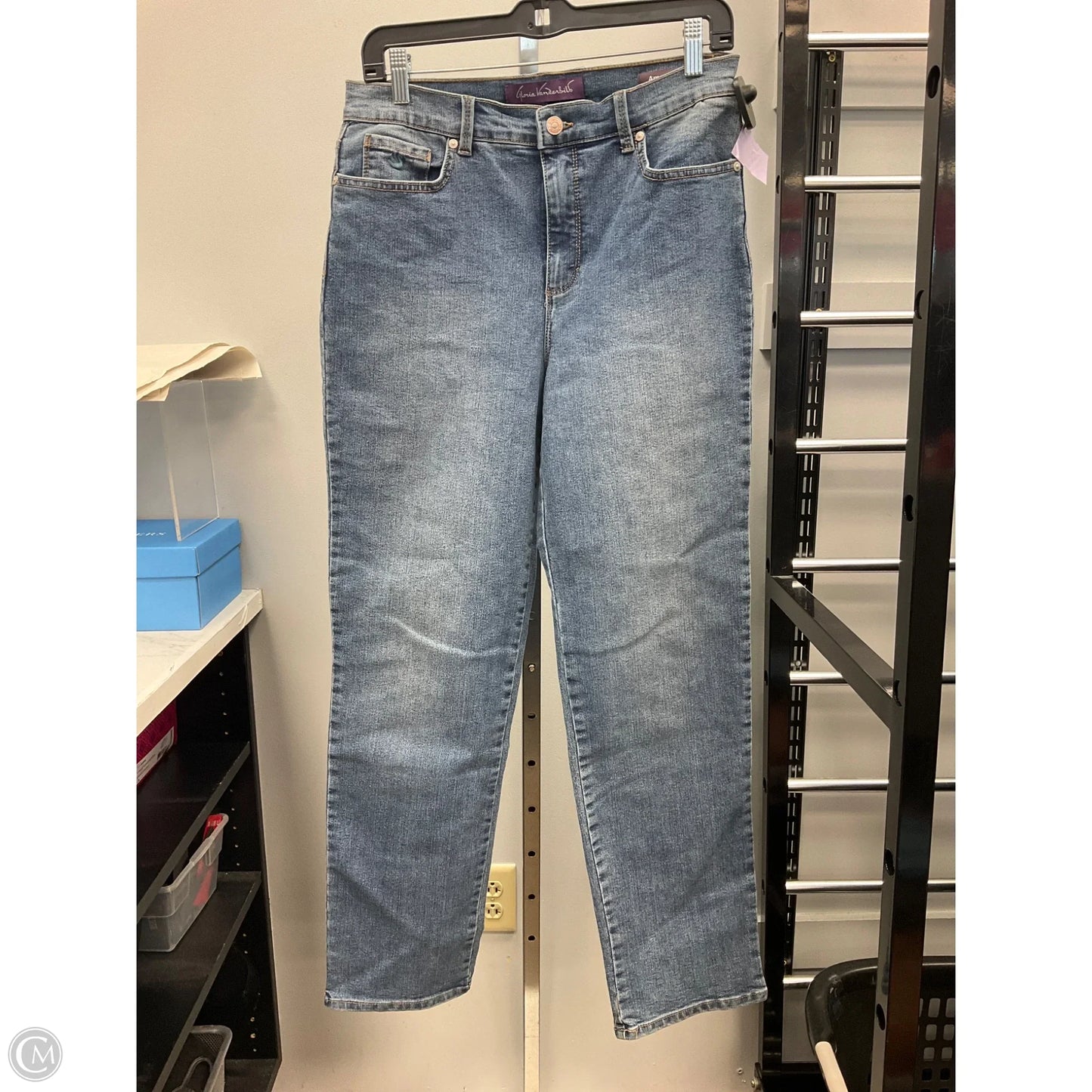 Jeans Straight By Gloria Vanderbilt In Blue Denim, Size: 10