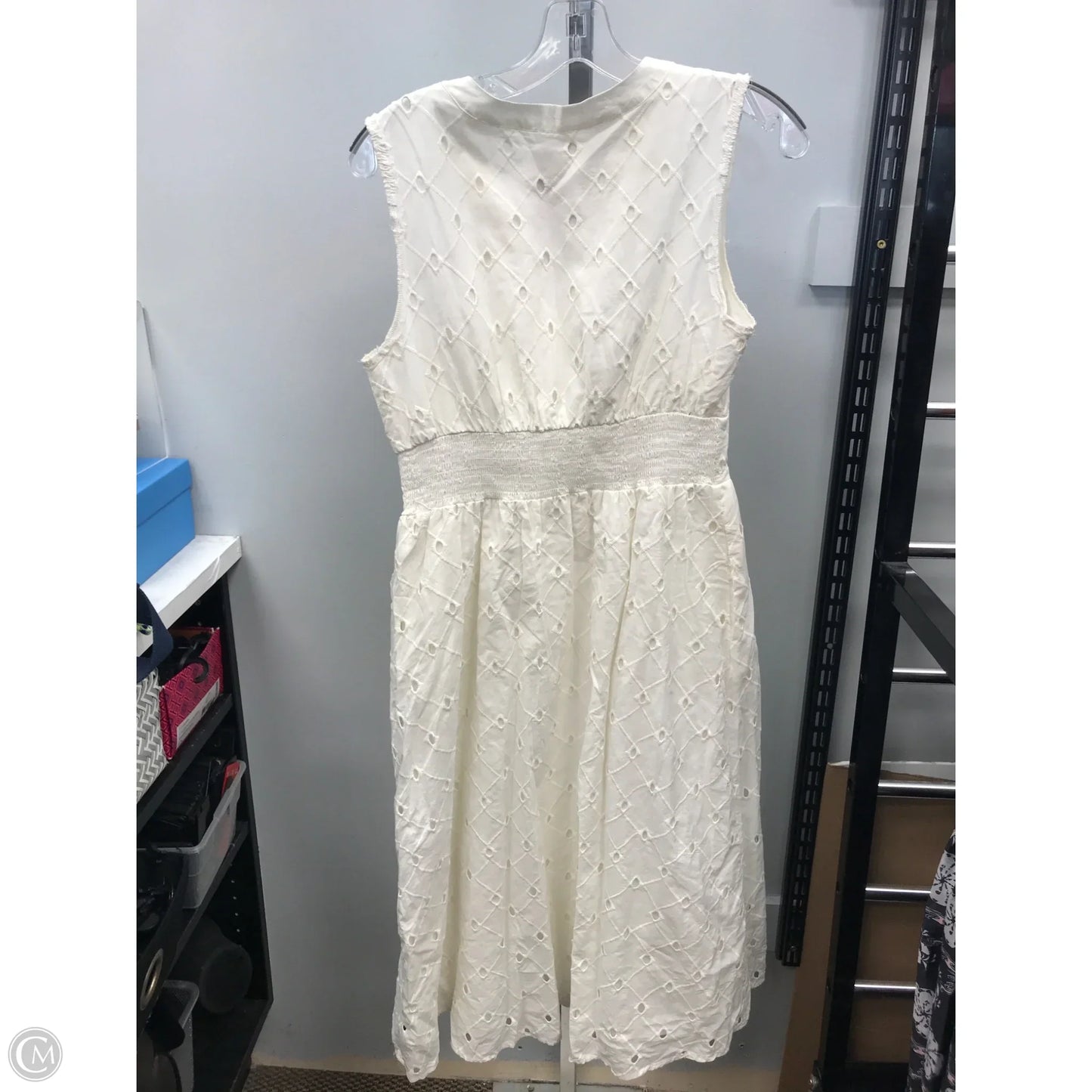 Dress Casual Midi By A New Day In Cream, Size: S