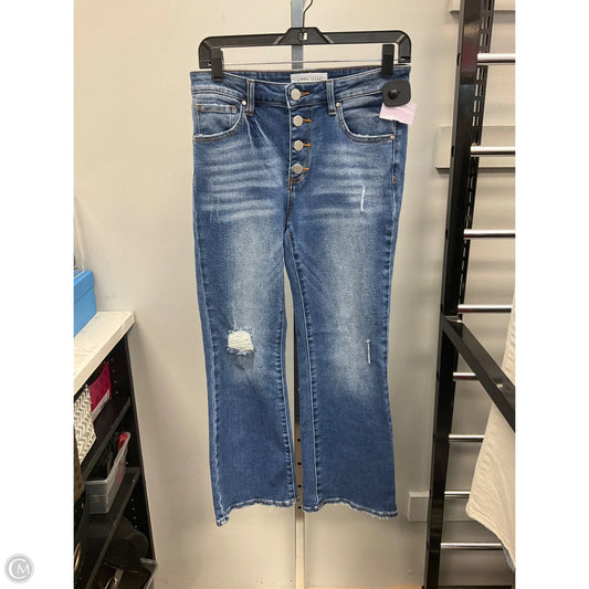 Jeans Flared By Risen In Blue Denim, Size: 4