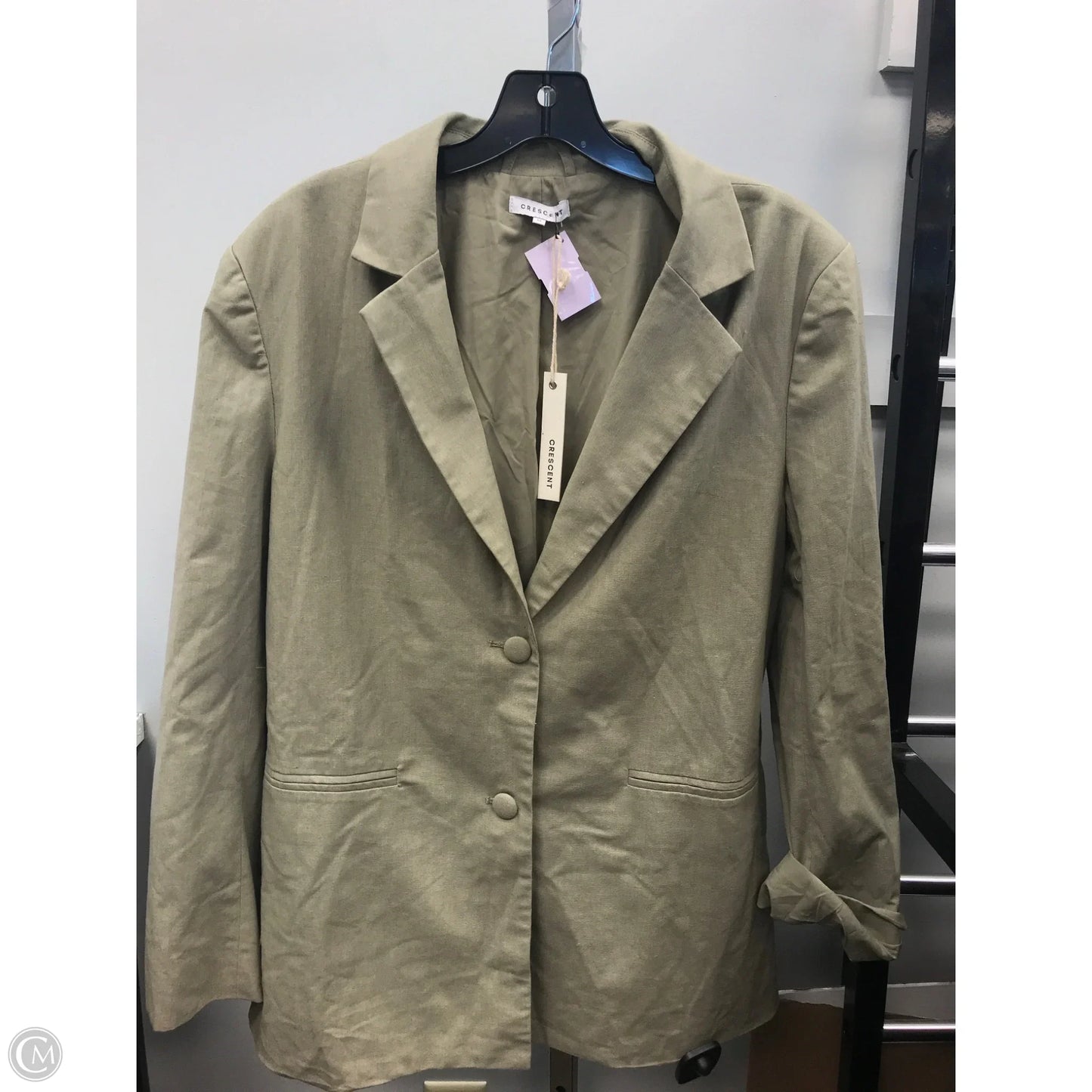 Blazer By Clothes Mentor In Green, Size: M