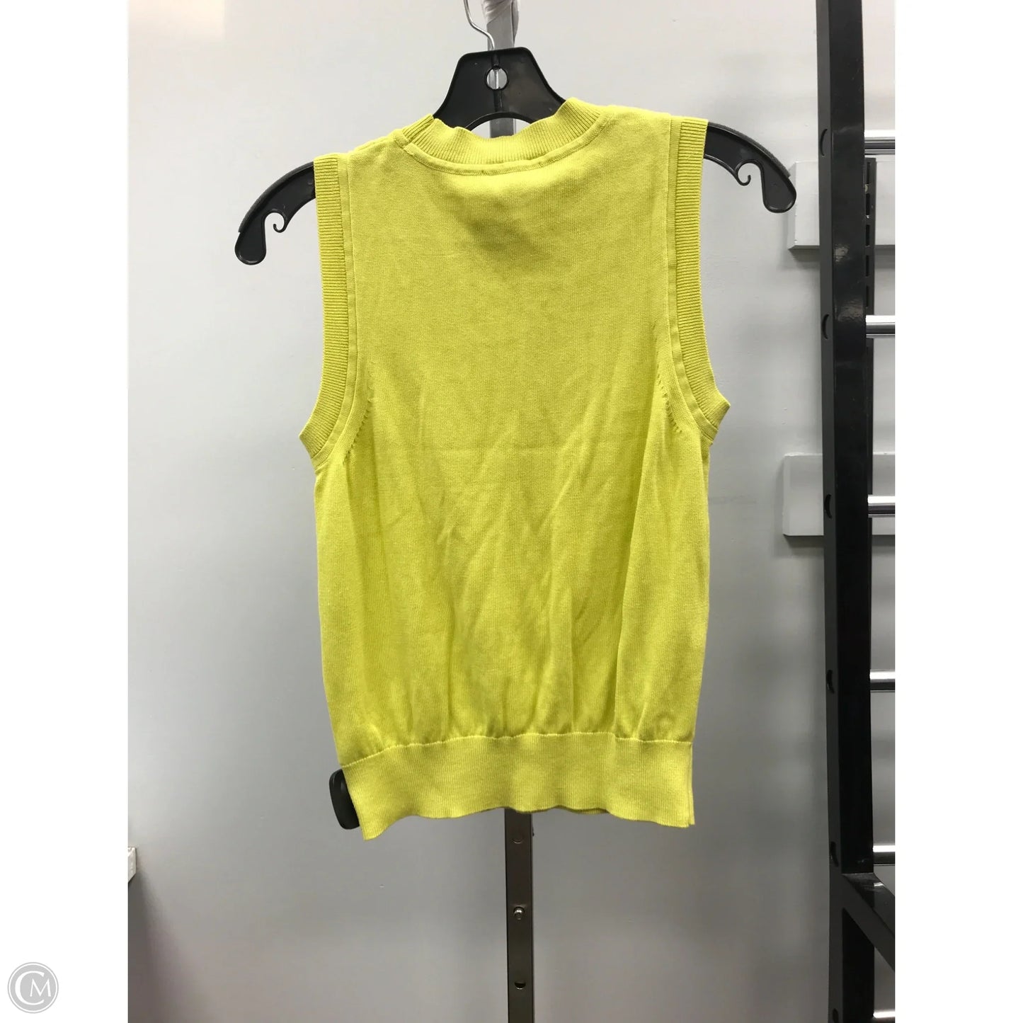 Top Sleeveless By Free Assembly In Chartreuse, Size: S