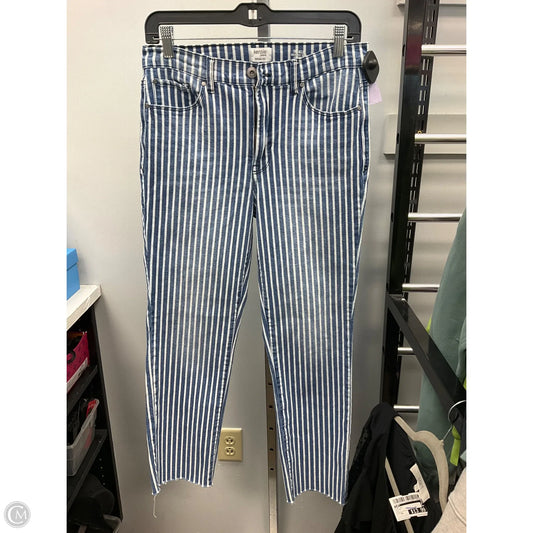 Jeans Straight By Kensie In Striped Pattern, Size: 8