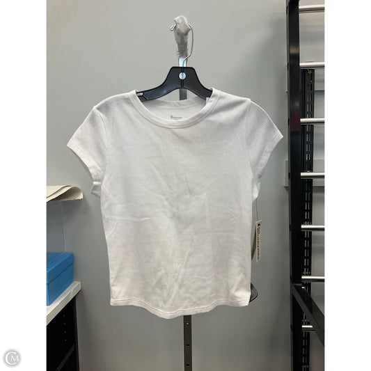 Top Short Sleeve Basic By No Boundaries In White, Size: M