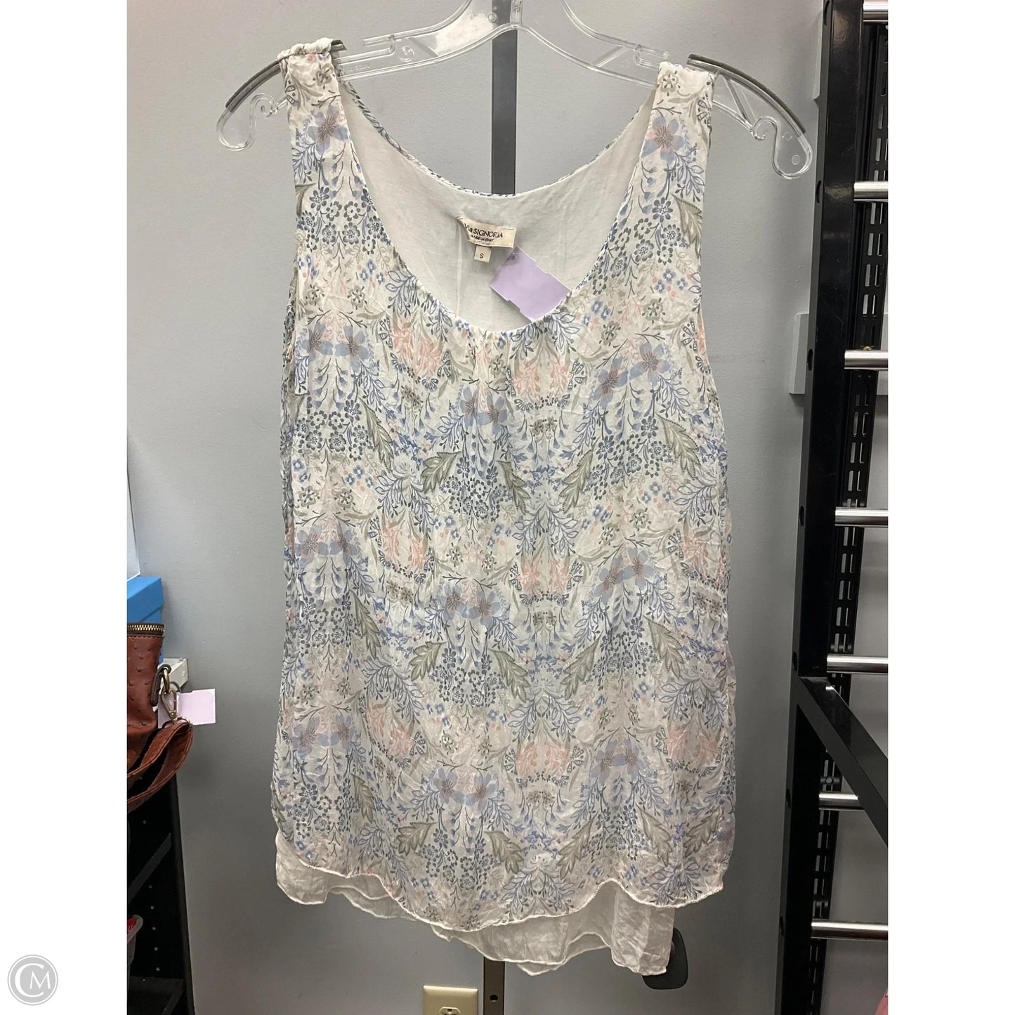 Top Sleeveless By Cmc In Floral Print, Size: S