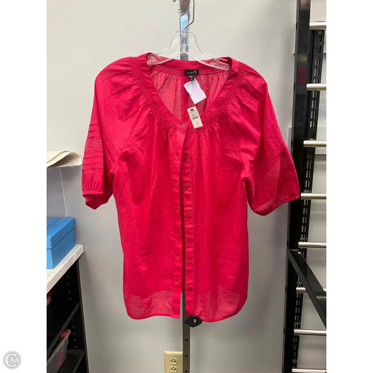 Top Short Sleeve By Talbots In Pink, Size: M