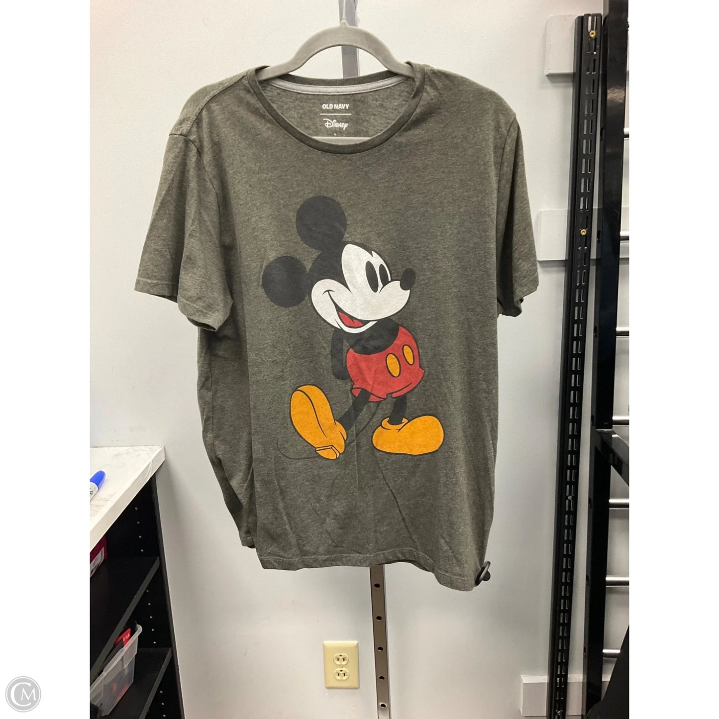 Top Short Sleeve Basic By Old Navy In Grey, Size: L
