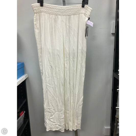 Pants Wide Leg By By & By In Cream, Size: Xl