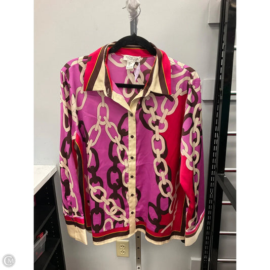 Top Long Sleeve By Rachel Zoe In Multi-colored, Size: L