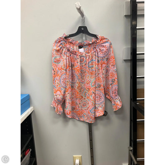 Top Long Sleeve By Talbots In Multi-colored, Size: Mp