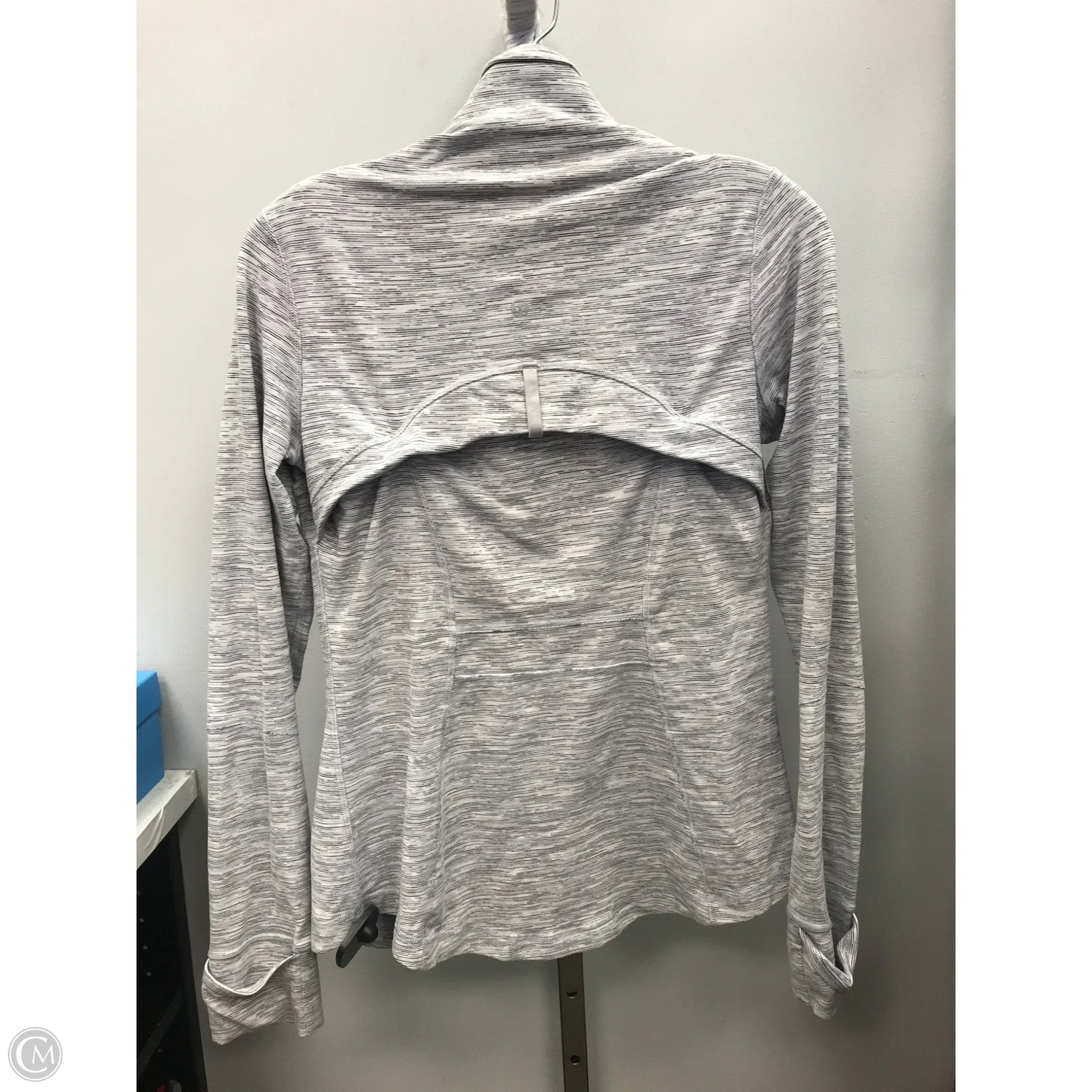 Athletic Jacket By Lululemon In Grey, Size: 8