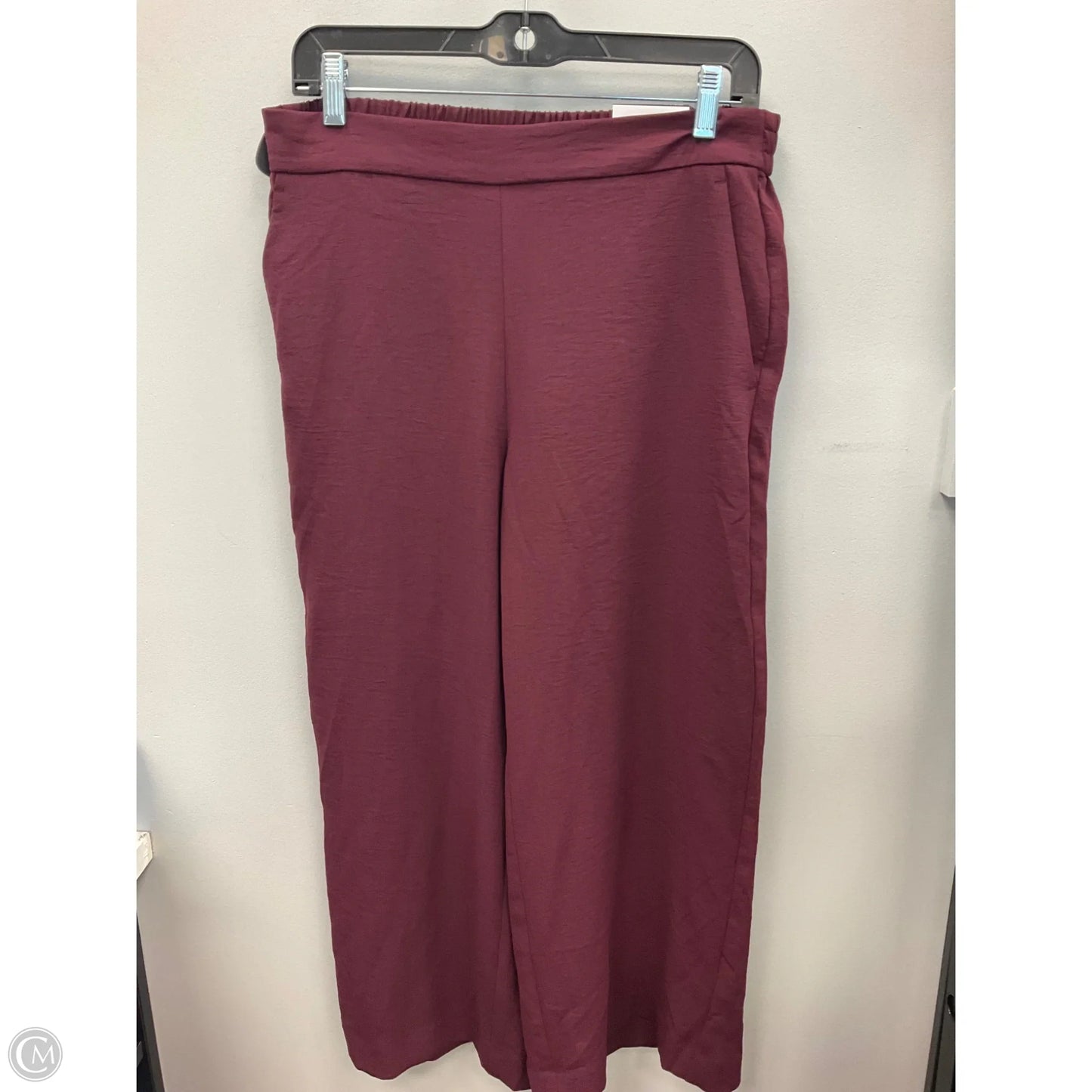 Pants Wide Leg By Nine West In Maroon, Size: M