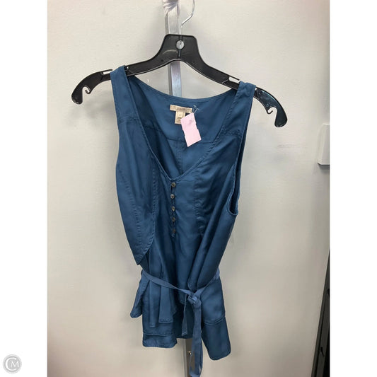 Top Sleeveless By J. Crew In Blue, Size: 6