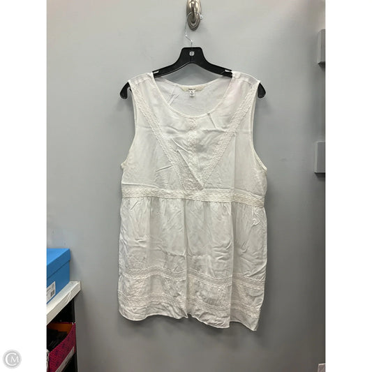 Top Sleeveless By Sophie Max In White, Size: Xl
