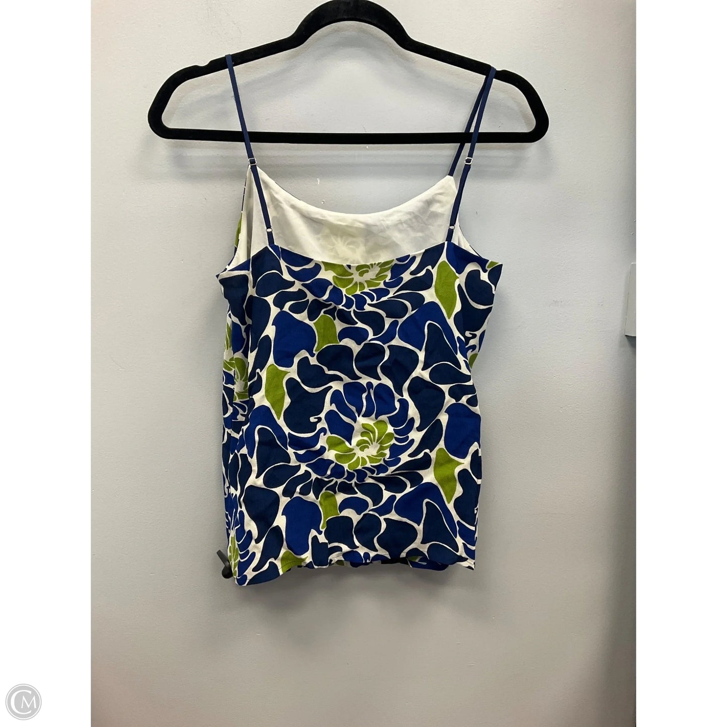 Top Sleeveless By Banana Republic In Blue & Green, Size: 4