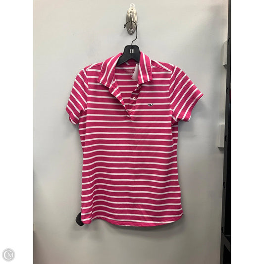 Top Short Sleeve By Vineyard Vines In Striped Pattern, Size: Xs