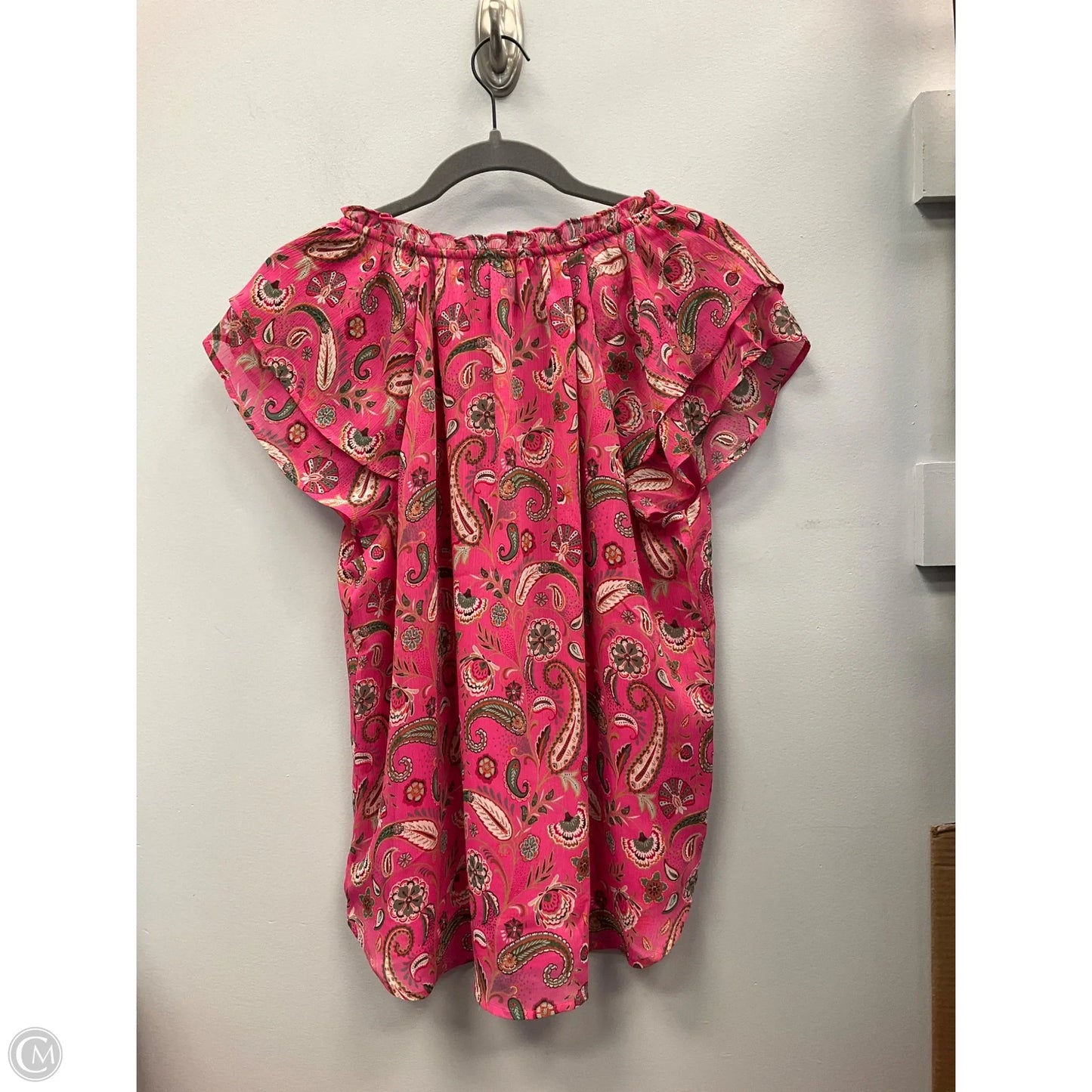 Top Sleeveless By Loft In Paisley Print, Size: M