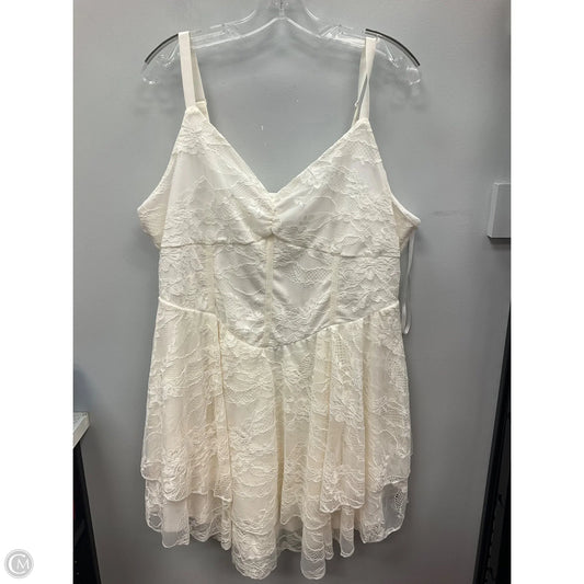 Top Sleeveless By Torrid In Cream, Size: 2x