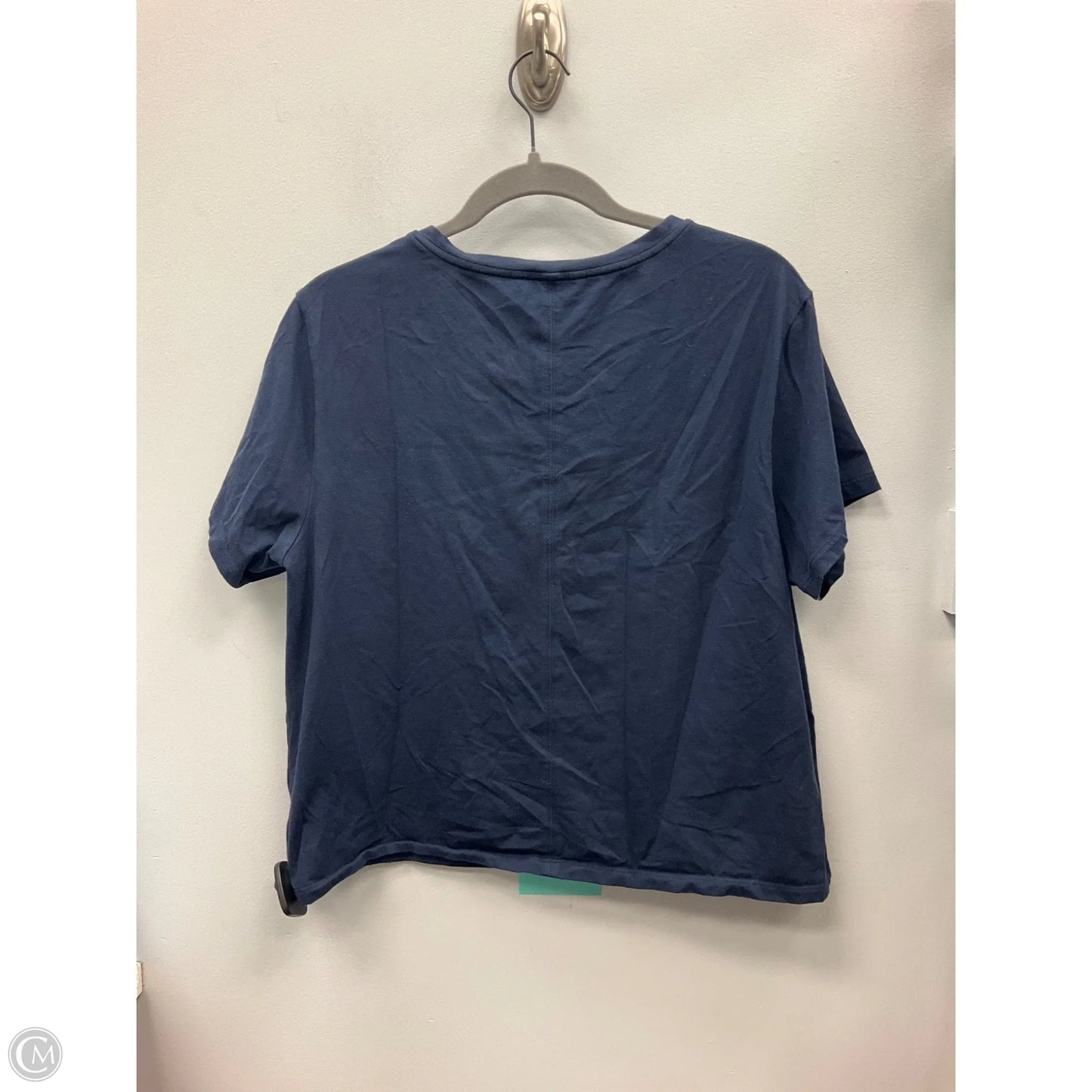 Top Short Sleeve Basic By Athleta In Navy, Size: L
