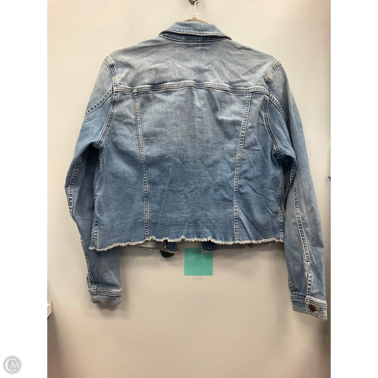 Jacket Denim By Calvin Klein In Blue Denim, Size: L