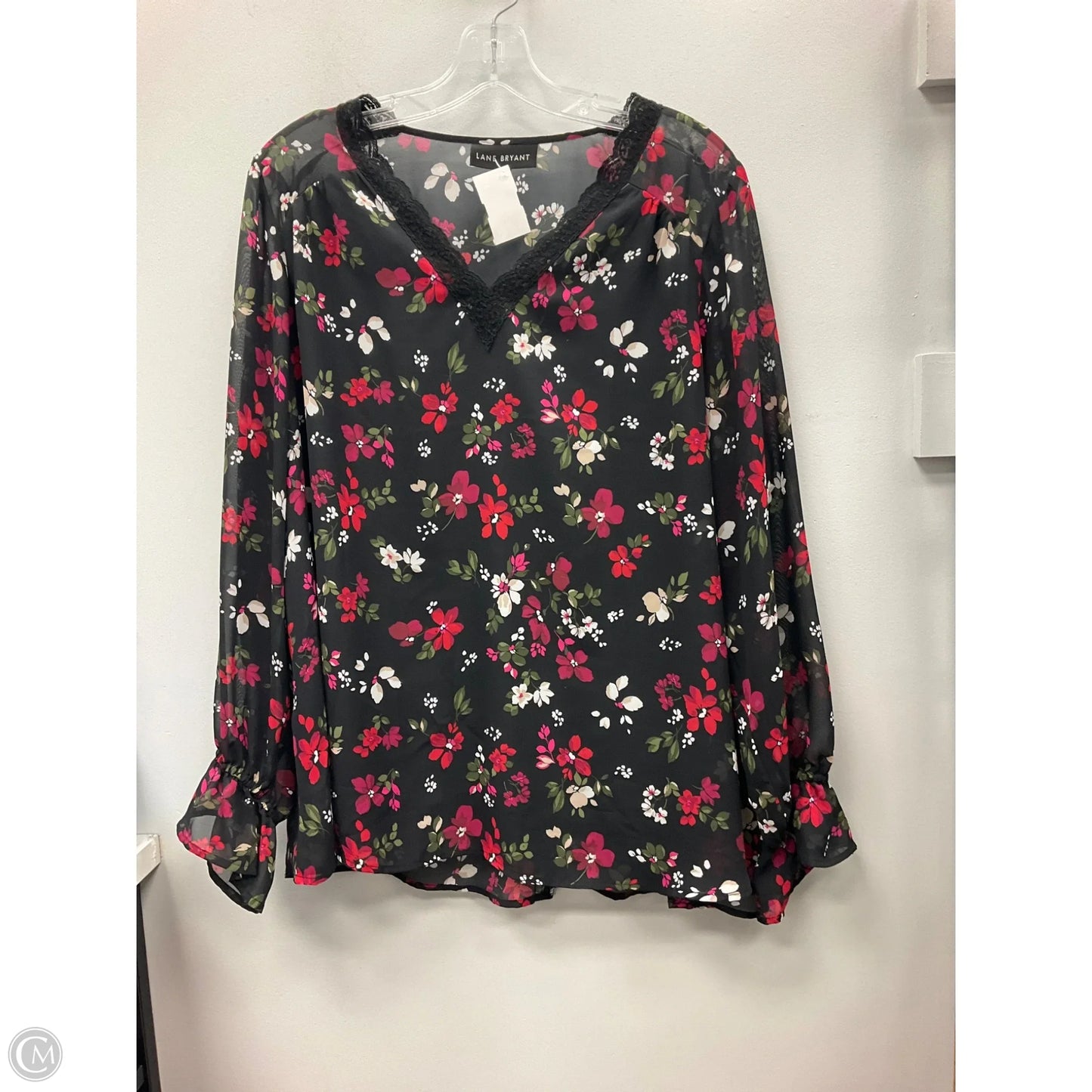 Top Long Sleeve By Lane Bryant In Floral Print, Size: 16