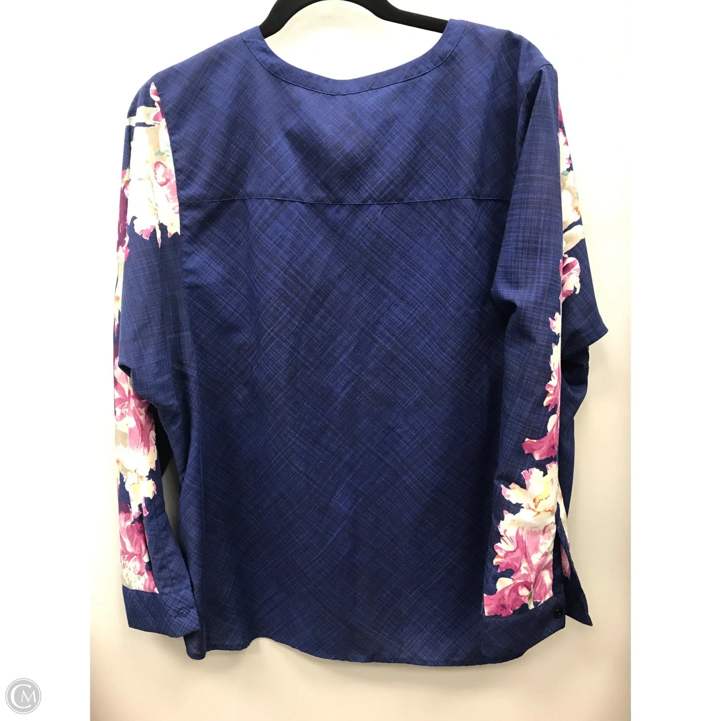 Top Long Sleeve By Chicos In Blue & Purple, Size: Xl