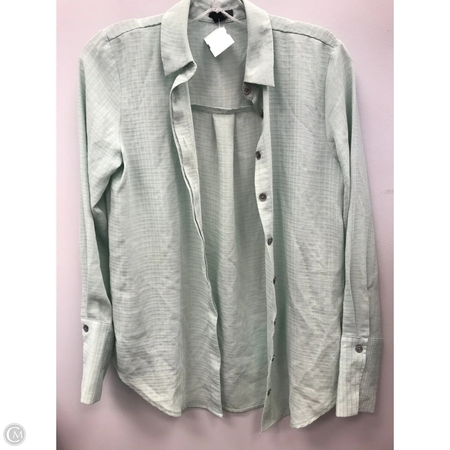 Top Long Sleeve By Ann Taylor In Green, Size: Xs