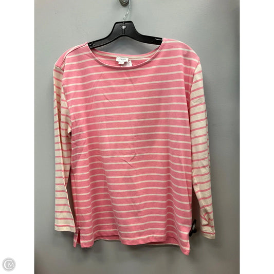 Top Long Sleeve By J. Crew In Striped Pattern, Size: M
