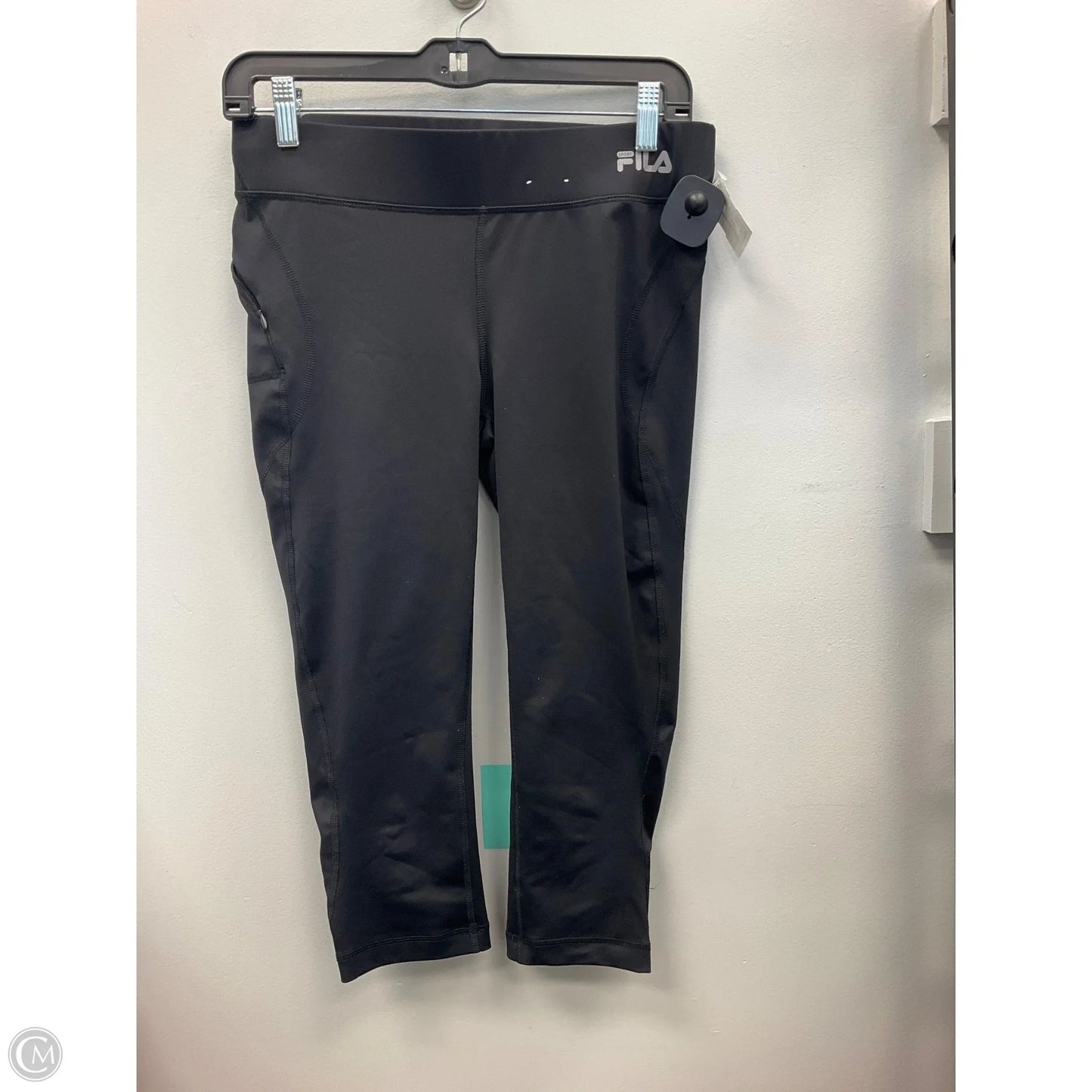 Athletic Leggings Capris By Fila In Black, Size: S