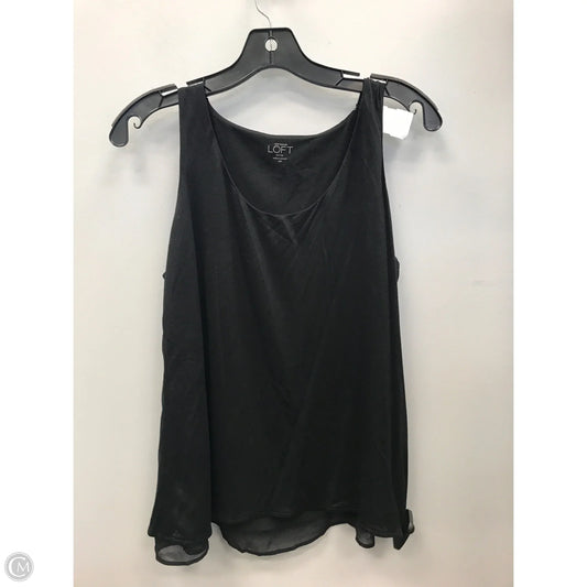Top Sleeveless By Loft In Black, Size: Mp