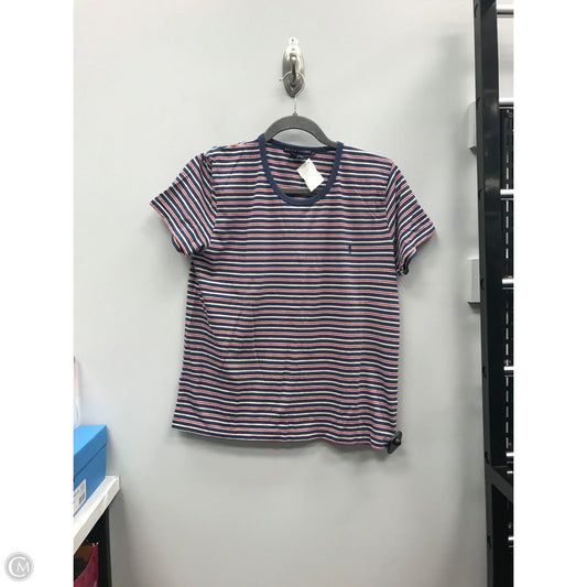 Top Short Sleeve Basic By Ralph Lauren In Striped Pattern, Size: Xl