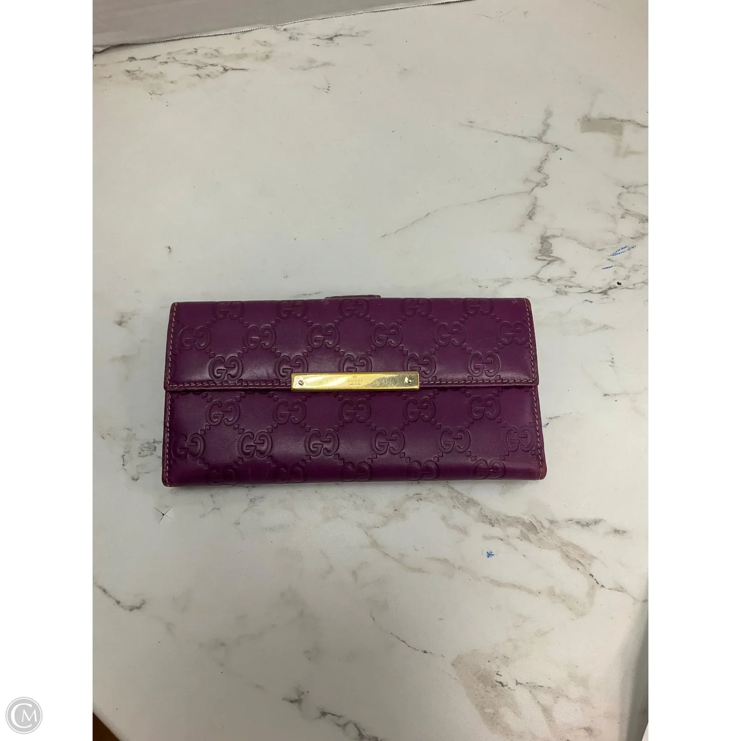 Wallet Luxury Designer By Gucci, Size: Large