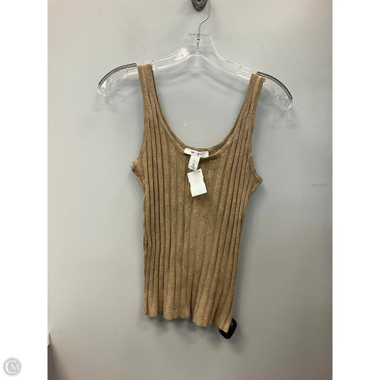 Top Sleeveless By White House Black Market In Tan, Size: L