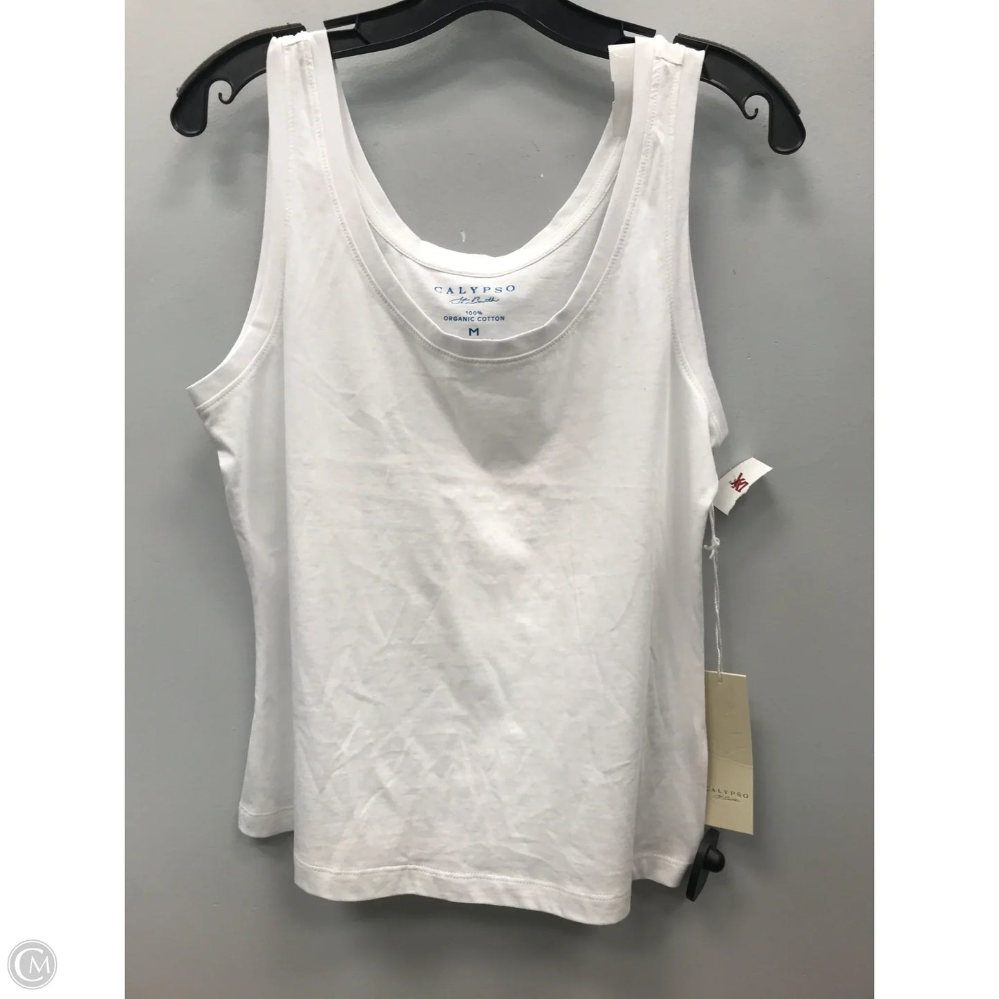 Top Sleeveless Basic By Calypso St Barth In White, Size: M