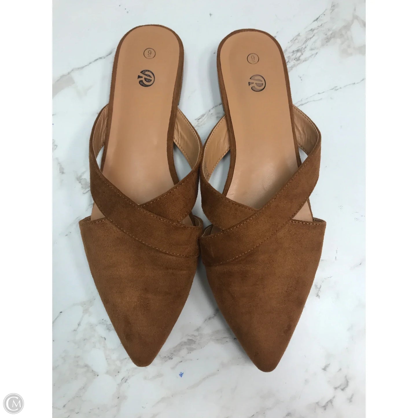 Shoes Flats By Clothes Mentor In Tan, Size: 9